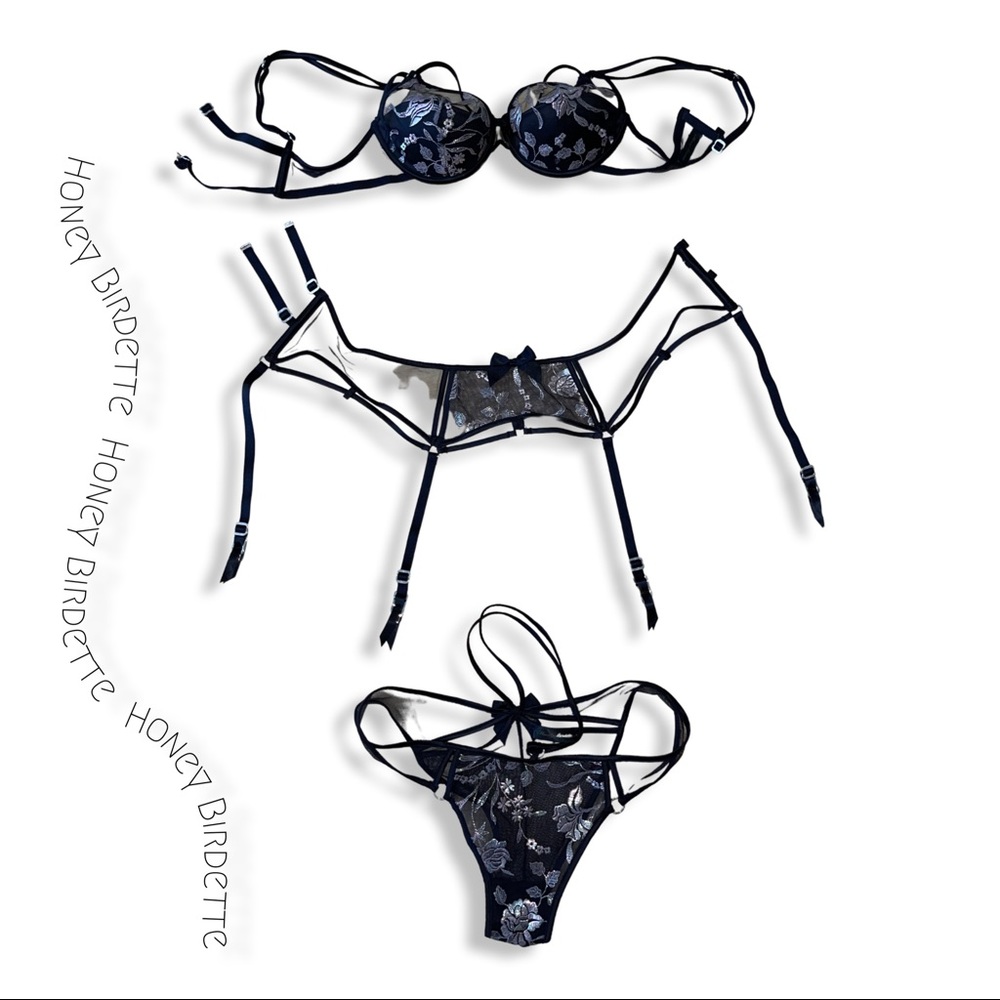 Honey Birdette, 3-Piece Lingerie Set - Picture 2 of 10
